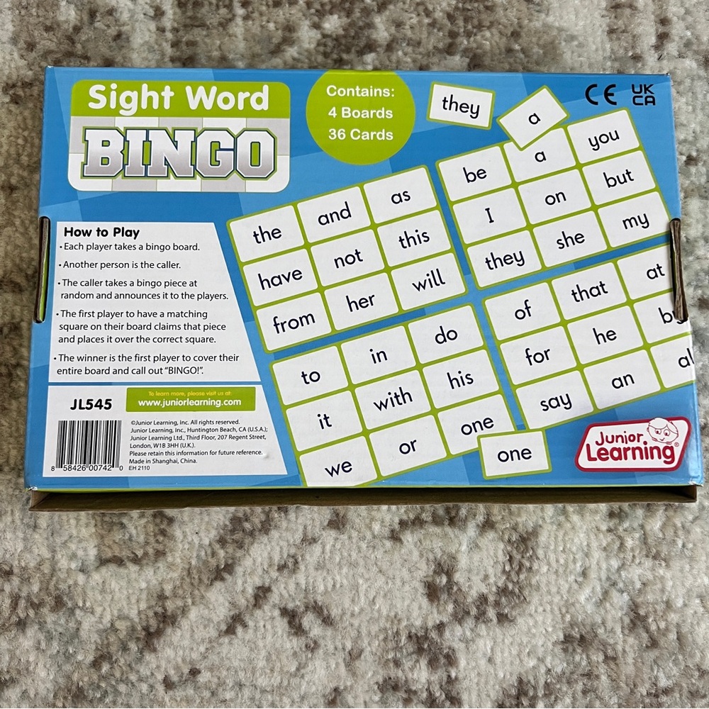 Sight Word Bingo Game - Picture 3 of 3
